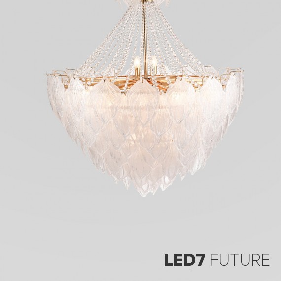 Loft Industry Modern - Feathers Queen Chandelier